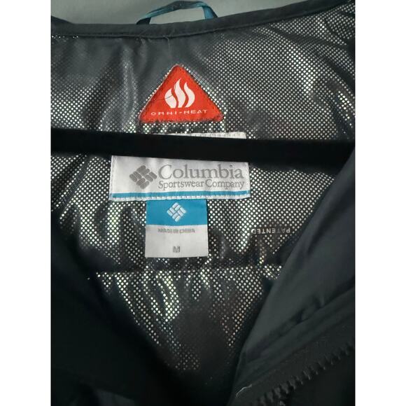Columbia Omni-Heat Hooded Puffer Jacket Women’s M EUC down fill, very warm grey - Picture 1 of 5
